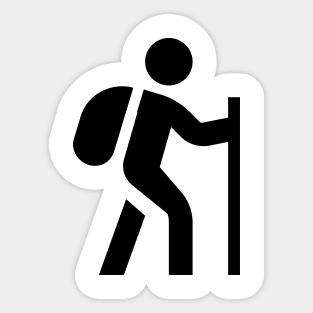 Trekking Icon Sticker